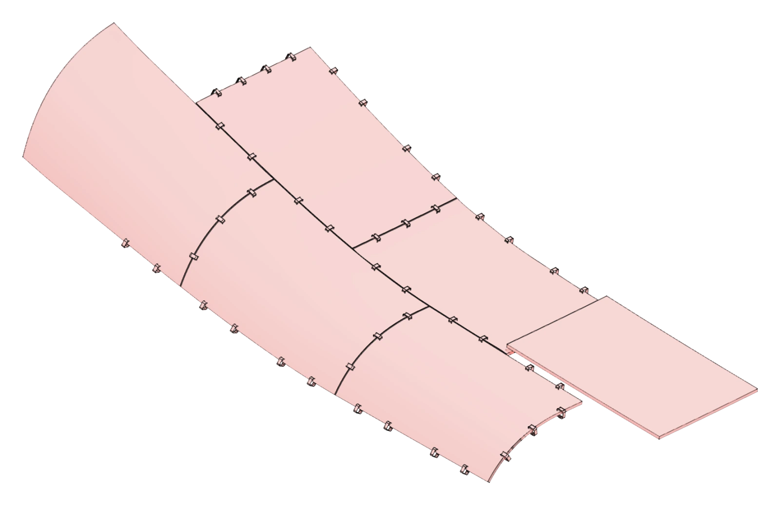 Native panels and the connecting lace joint